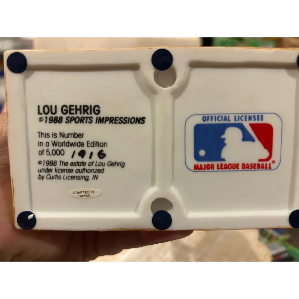 1988 Sports Impressions Lou Gehrig Figurine Limited Edition 1916/5000 Yankees